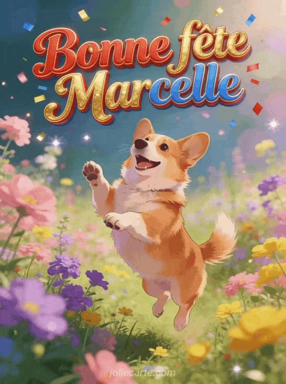 Bonne fête Marcelle - Marcelle gif bonne fete gratuit
