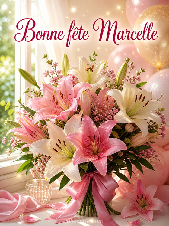Carte bonne fête Marcelle