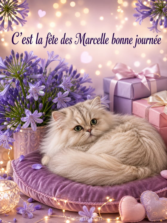 Carte bonne fête Marcelle