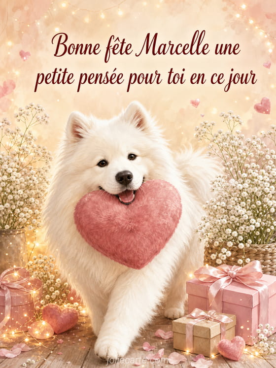 Carte bonne fête Marcelle