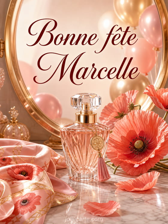 Carte bonne fête Marcelle