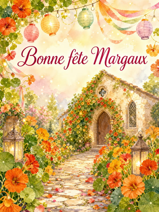 Carte bonne fête Margaux