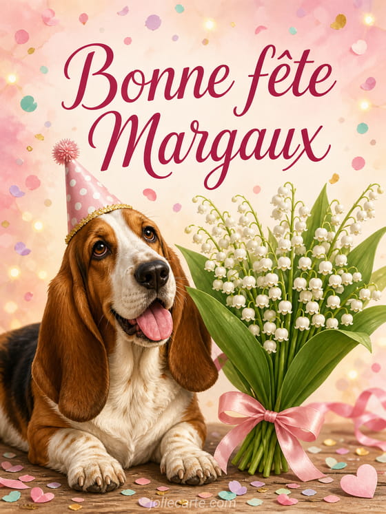 Carte bonne fête Margaux