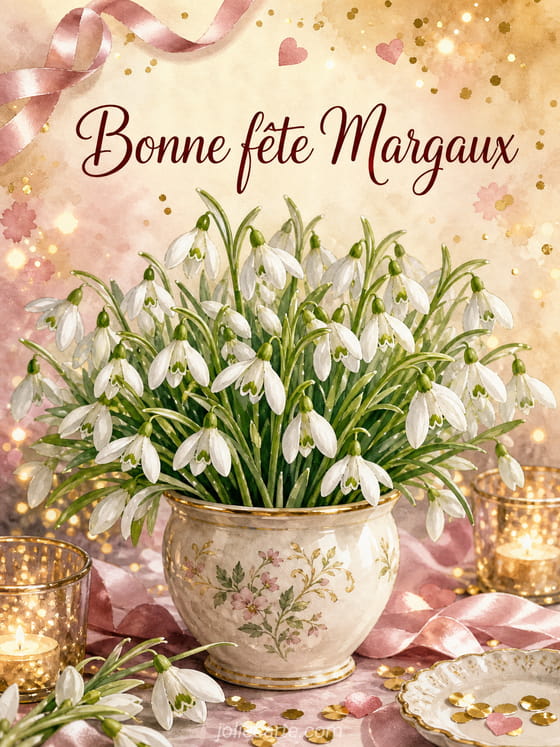 Carte bonne fête Margaux