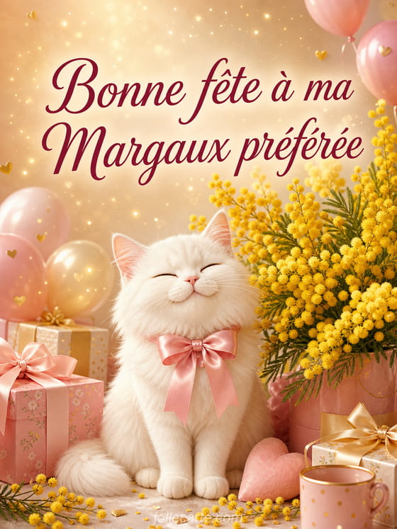 Carte bonne fête Margaux