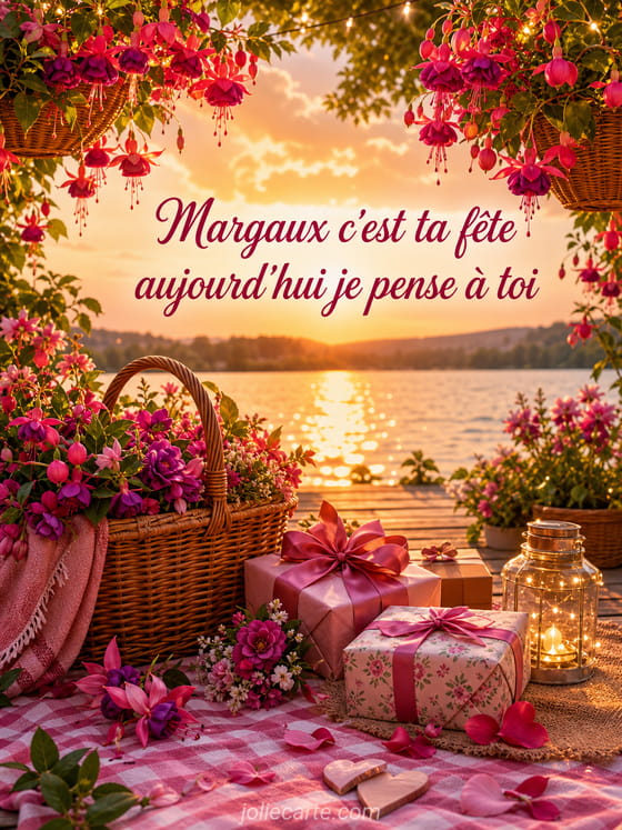 Carte bonne fête Margaux