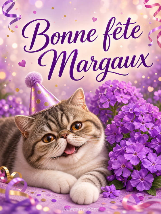 Carte bonne fête Margaux