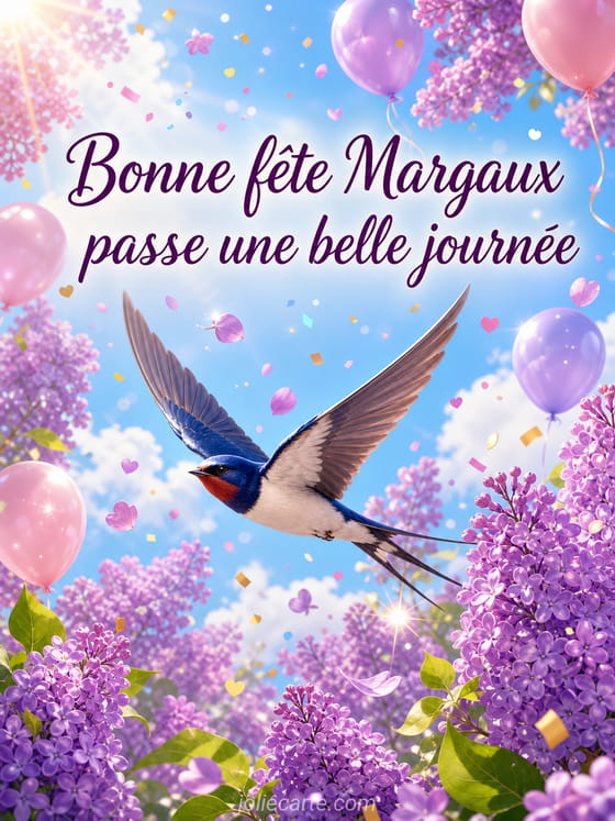 Carte bonne fête Margaux