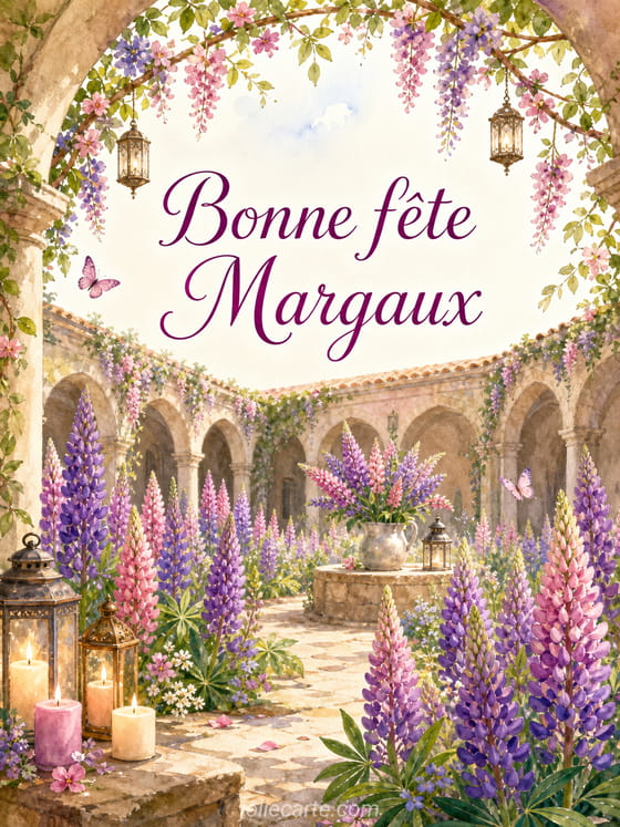 Carte bonne fête Margaux