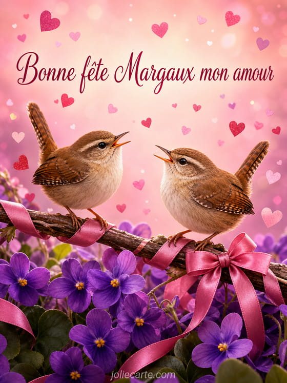 Carte bonne fête Margaux