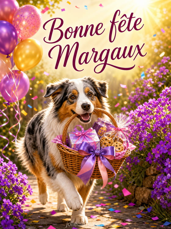 Carte bonne fête Margaux