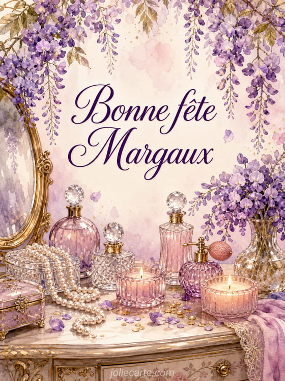 Carte bonne fête Margaux