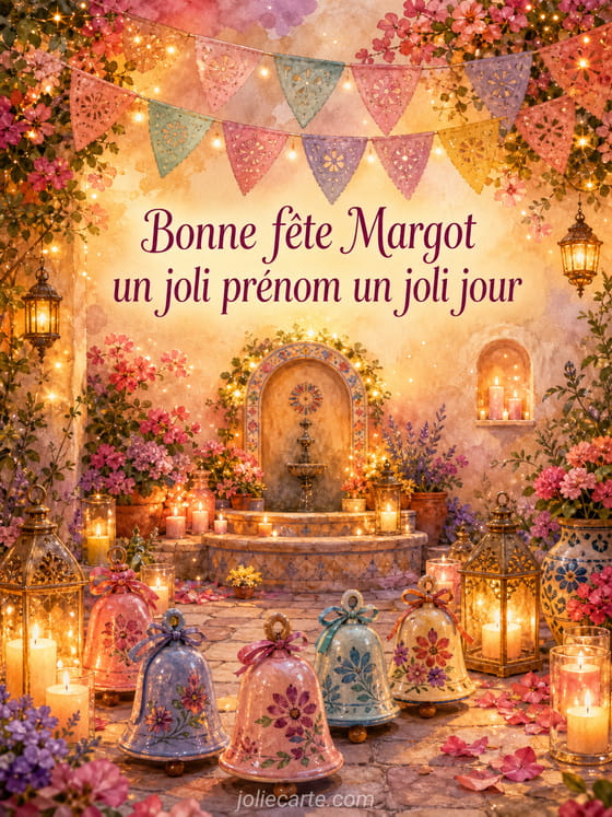 Carte bonne fête Margot
