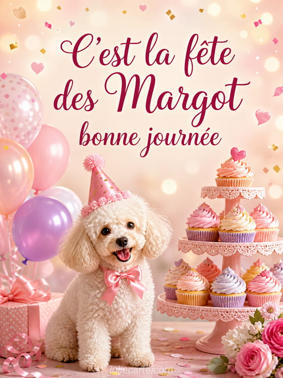 Carte bonne fête Margot
