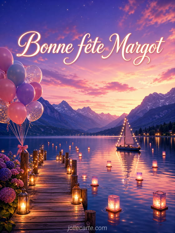 Carte bonne fête Margot