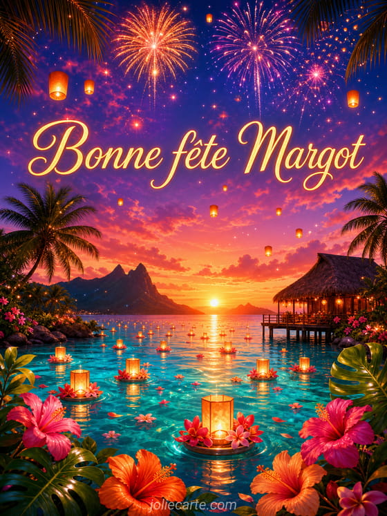 Carte bonne fête Margot