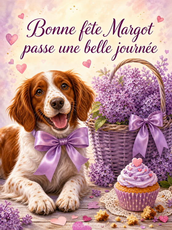 Carte bonne fête Margot