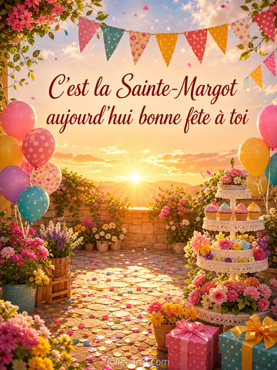 Carte bonne fête Margot