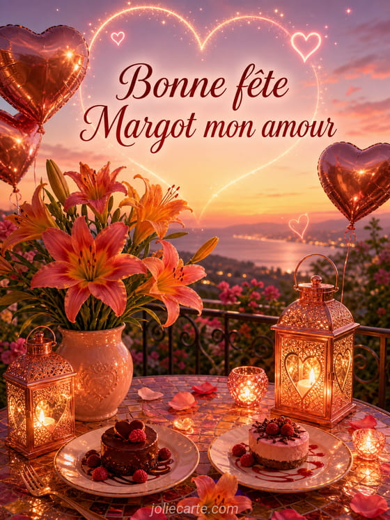 Carte bonne fête Margot
