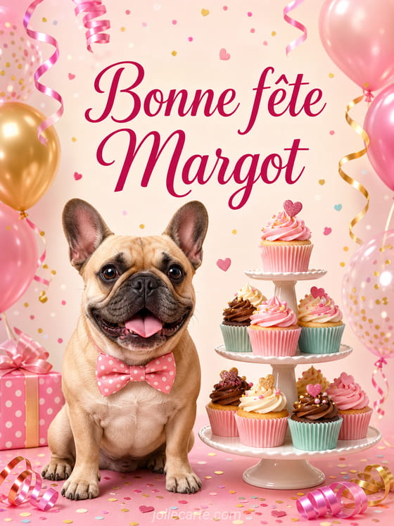 Carte bonne fête Margot