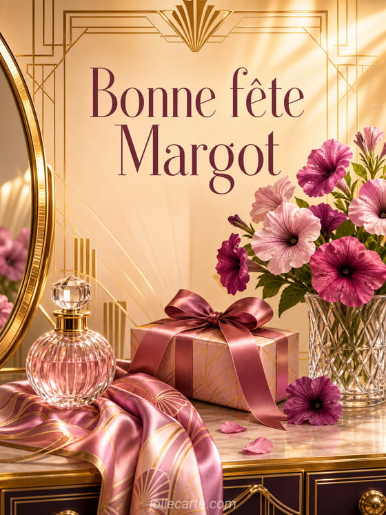 Carte bonne fête Margot