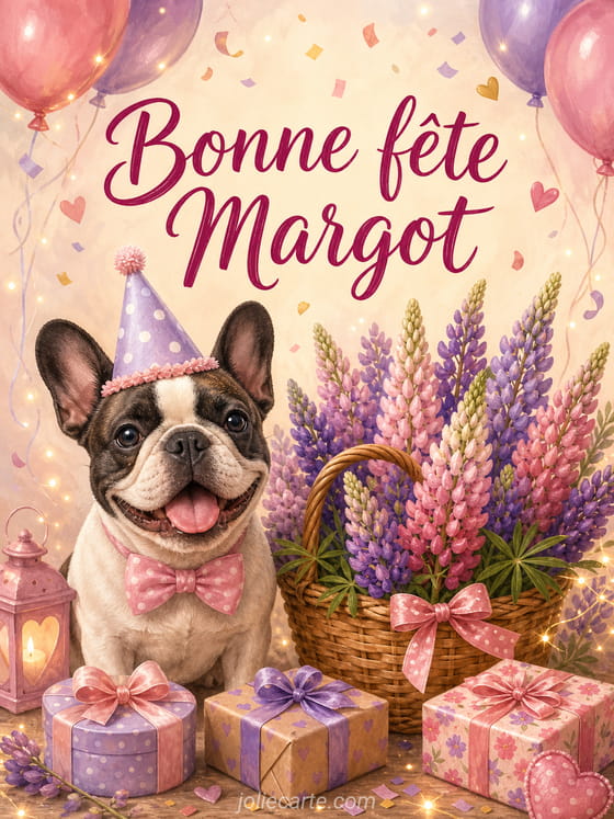 Carte bonne fête Margot