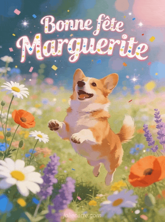 Bonne fête Marguerite - Marguerite gif bonne fete gratuit