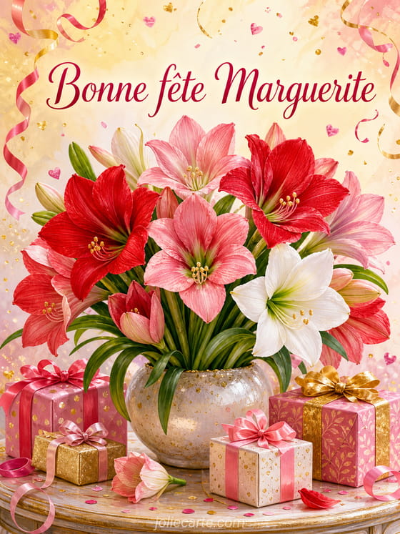 Carte bonne fête Marguerite