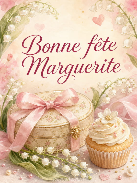 Carte bonne fête Marguerite