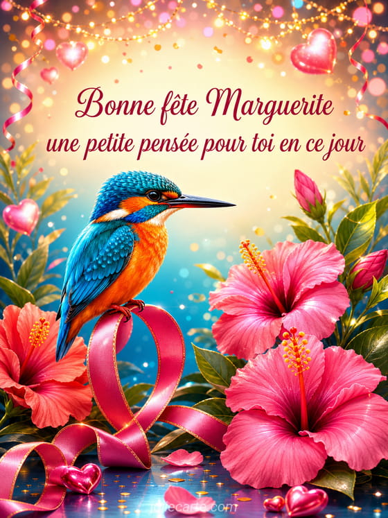 Carte bonne fête Marguerite