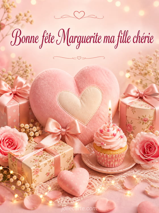 Carte bonne fête Marguerite