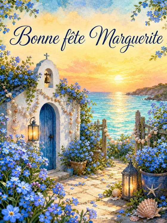Carte bonne fête Marguerite