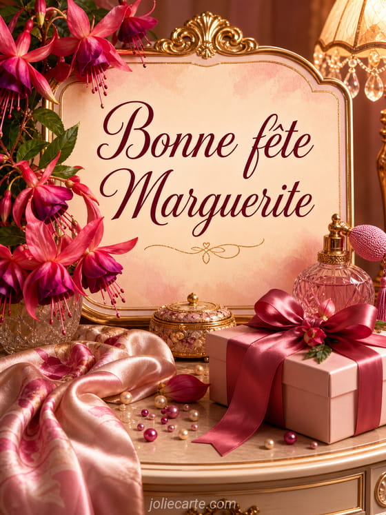 Carte bonne fête Marguerite