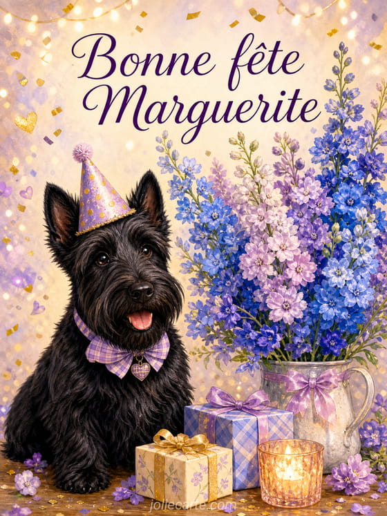 Carte bonne fête Marguerite