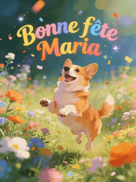 Bonne fête Maria - Maria gif bonne fete gratuit