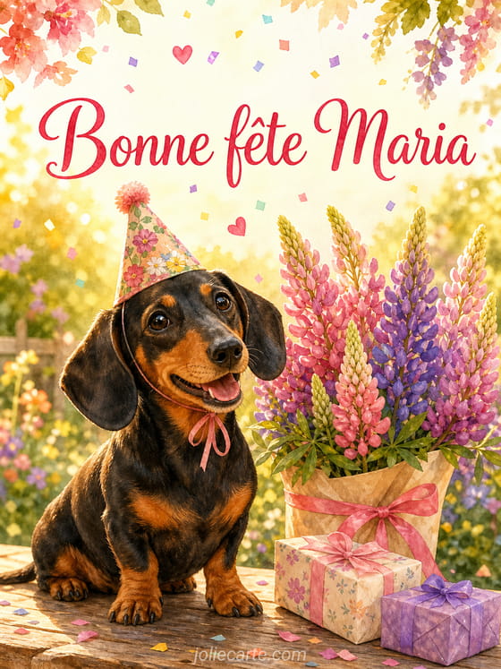 Carte bonne fĂȘte Maria