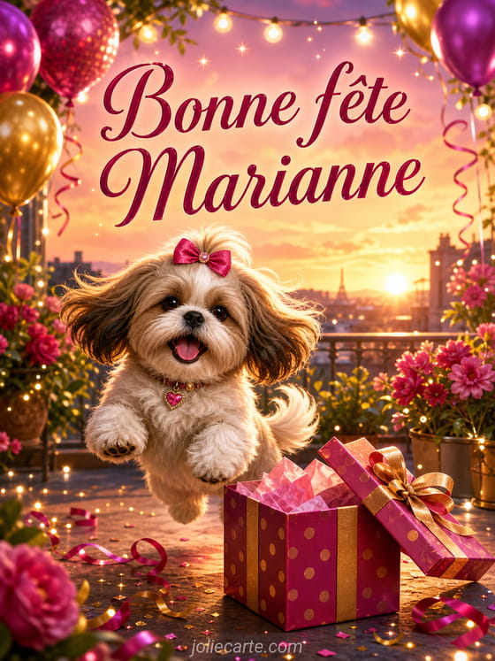 Carte bonne fĂȘte Marianne