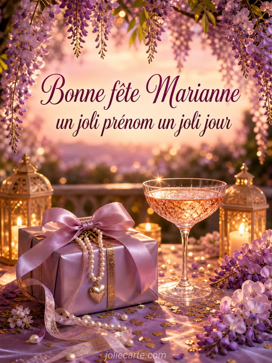 Carte bonne fĂȘte Marianne