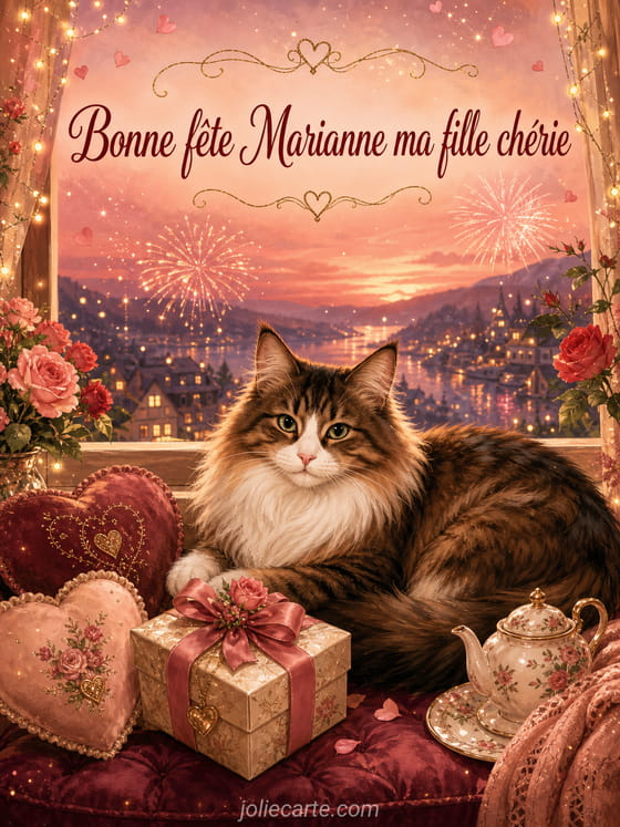 Carte bonne fĂȘte Marianne