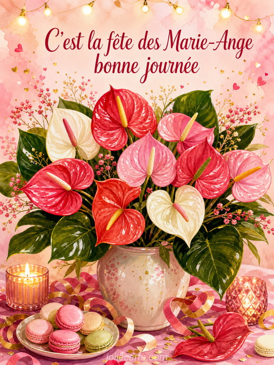 Carte bonne fête Marie-Ange