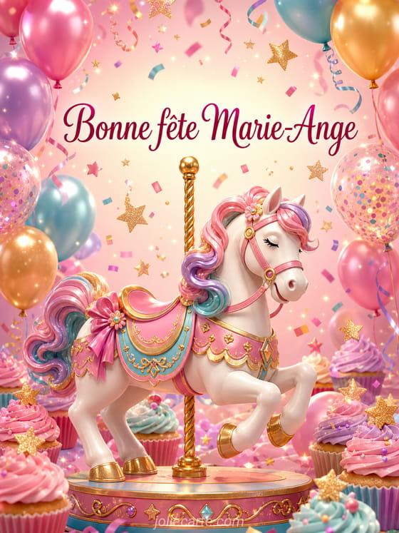 Carte bonne fête Marie-Ange