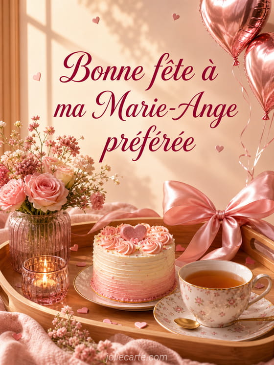 Carte bonne fête Marie-Ange