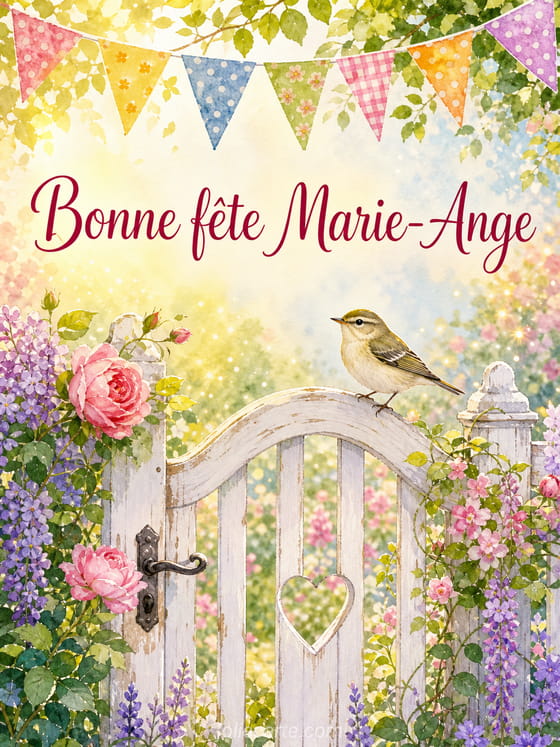 Carte bonne fête Marie-Ange