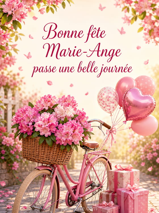 Carte bonne fête Marie-Ange