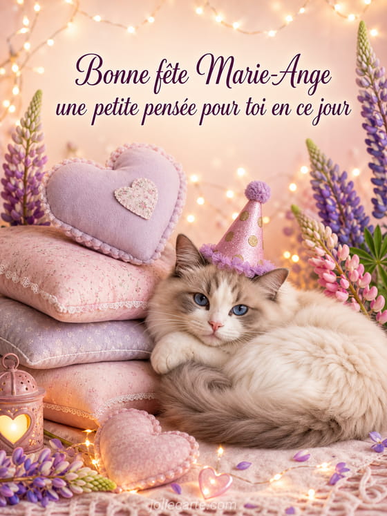 Carte bonne fête Marie-Ange