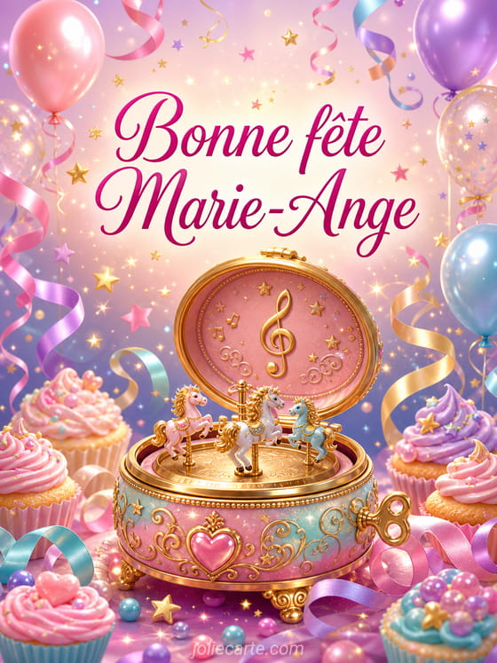 Carte bonne fête Marie-Ange