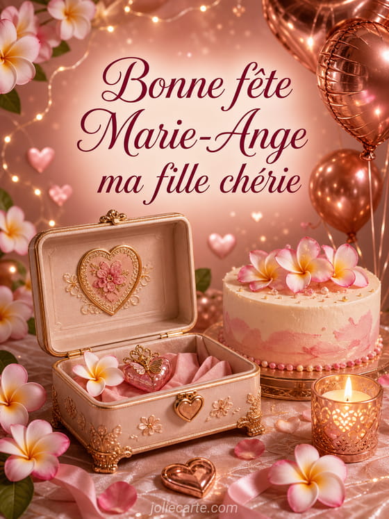 Carte bonne fête Marie-Ange