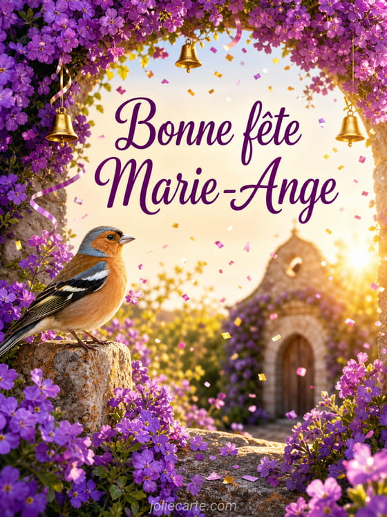 Carte bonne fête Marie-Ange