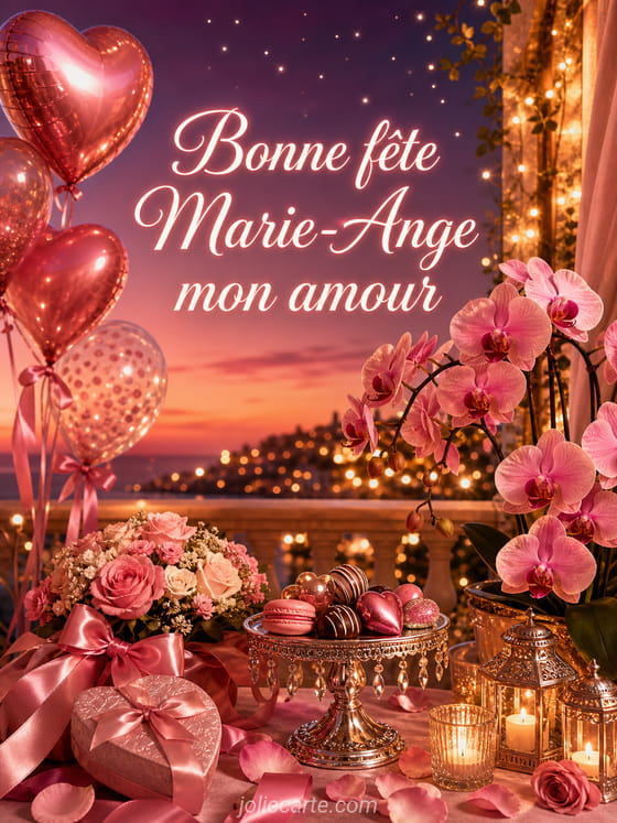 Carte bonne fête Marie-Ange