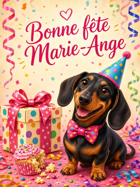 Carte bonne fête Marie-Ange